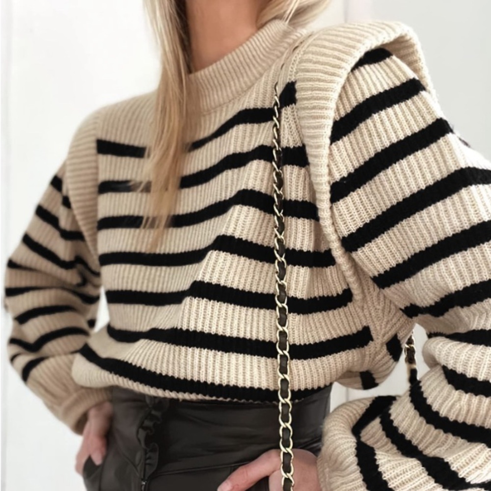 LouKeith stripped sweater